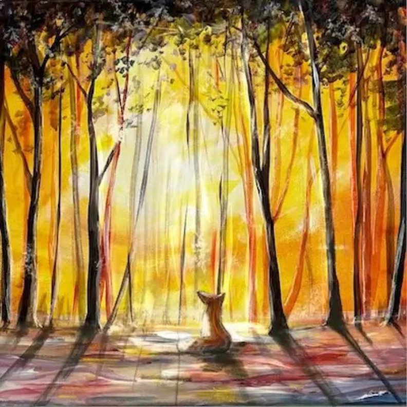 The Paint Club: Fox in the Forest