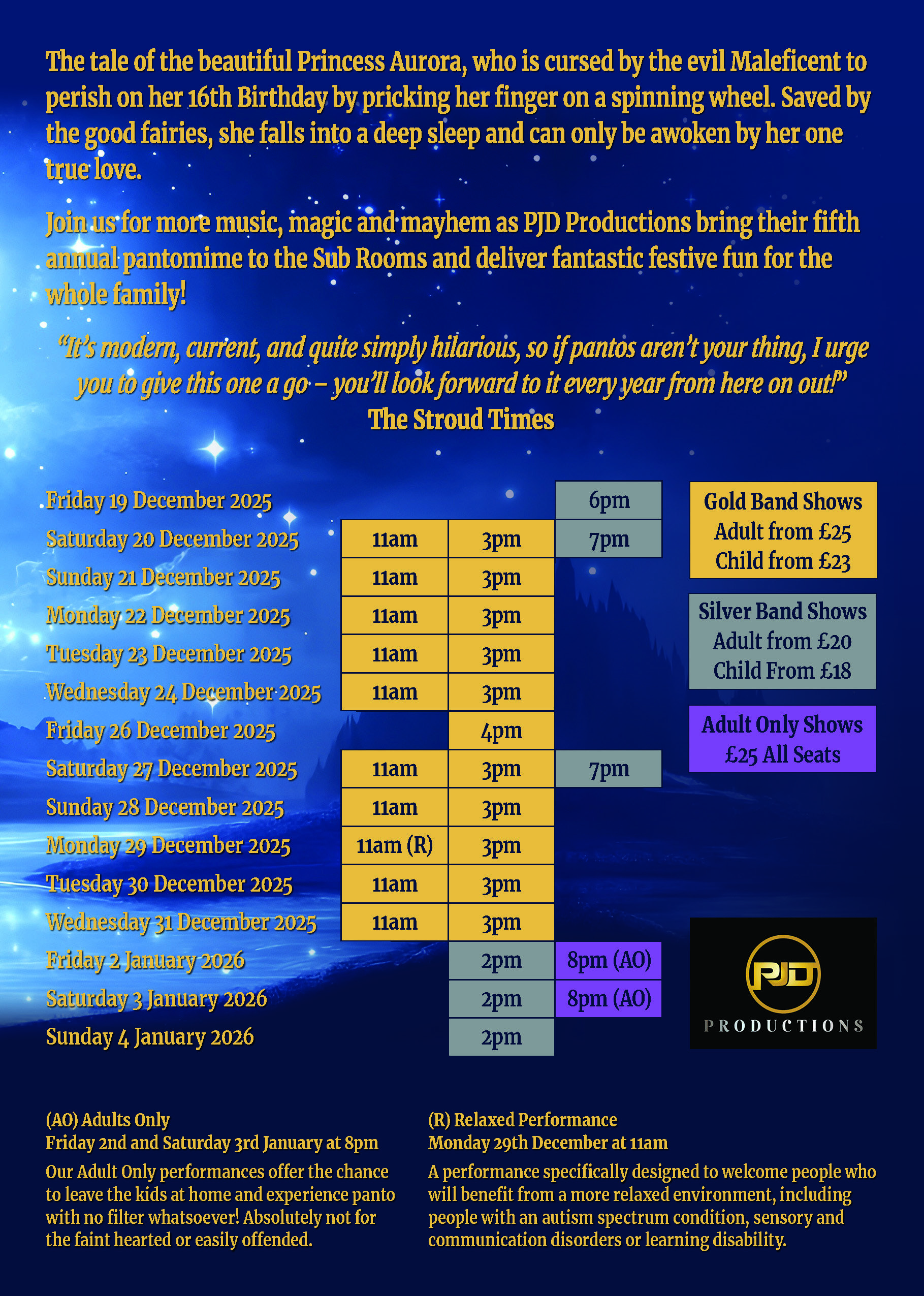 Sleeping Beauty A5 Flyer Back V2